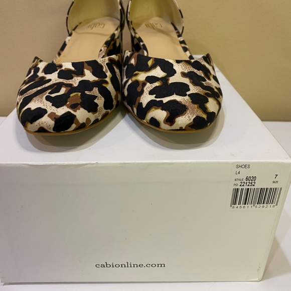Cabi 6020 Kiki Ankle Strap Leopard Print Block Kitten Heels size 7M - Picture 9 of 11